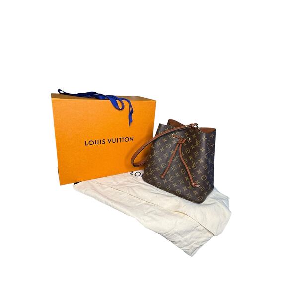 Louis Vuitton NWOT NeoNoe MM Bucket Bag in Caramel w/Dust Bag, Box & Ribbon - Picture 2 of 16